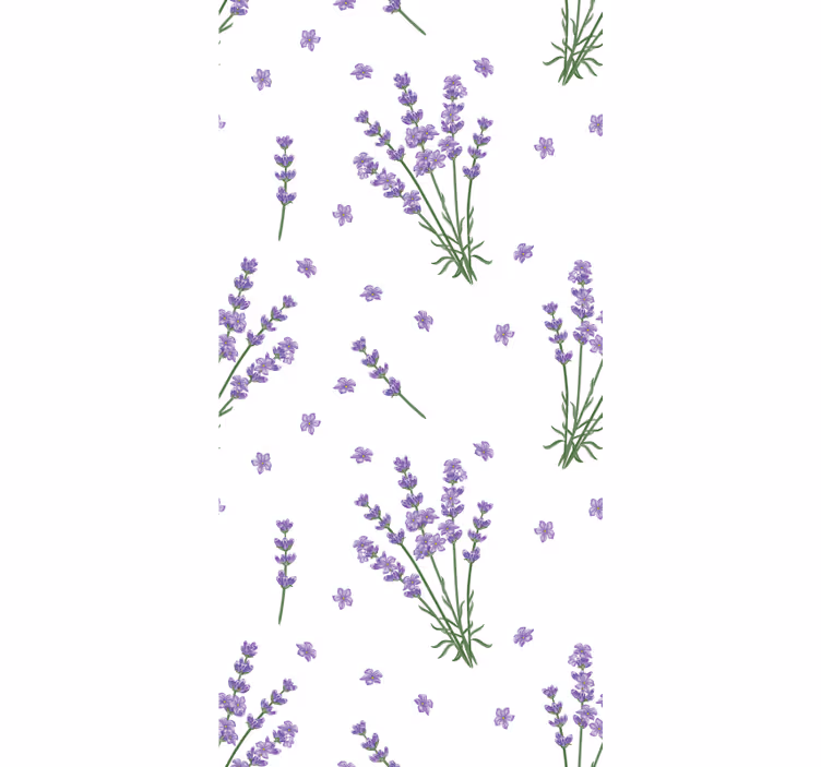 ブラインド 花や植物 ラベンダーシンプルデザイン - TENSTICKERS