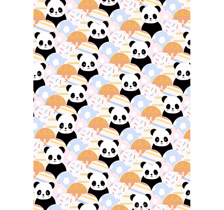 ブラインド 子供部屋 ベビーパンダパーティ - TENSTICKERS
