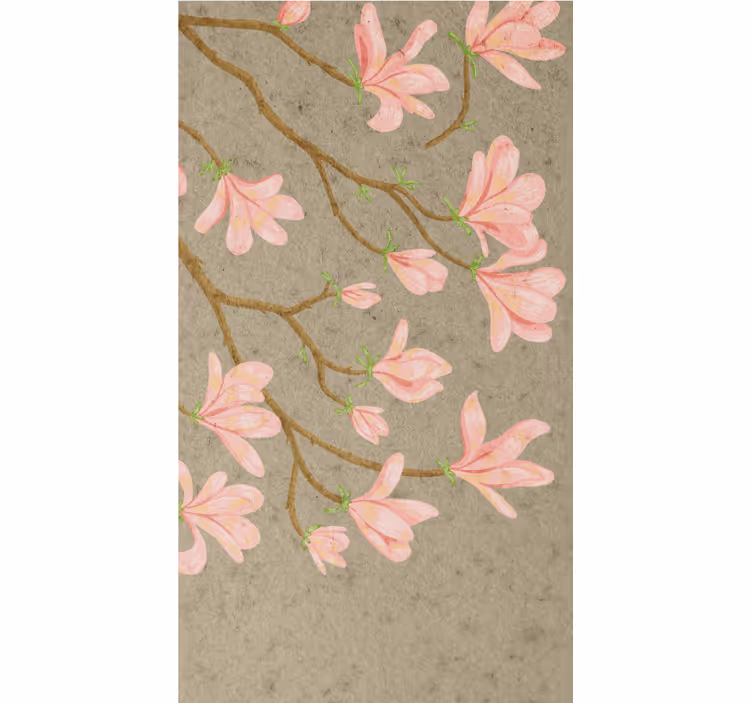 ブラインド 花や植物 やさしいピンクの花 - TENSTICKERS