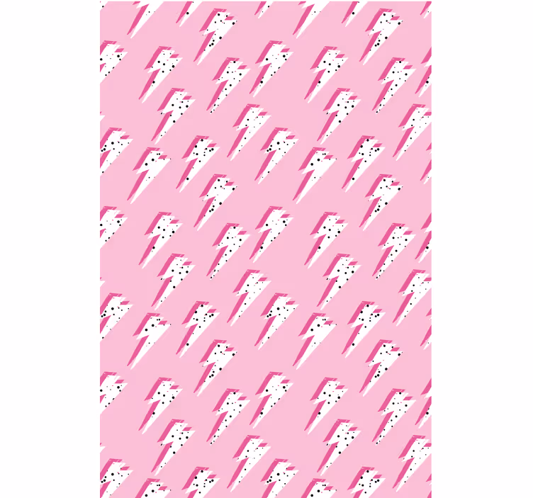 ブラインド テンネージャールーム ピンク背景の白い光線 - TENSTICKERS