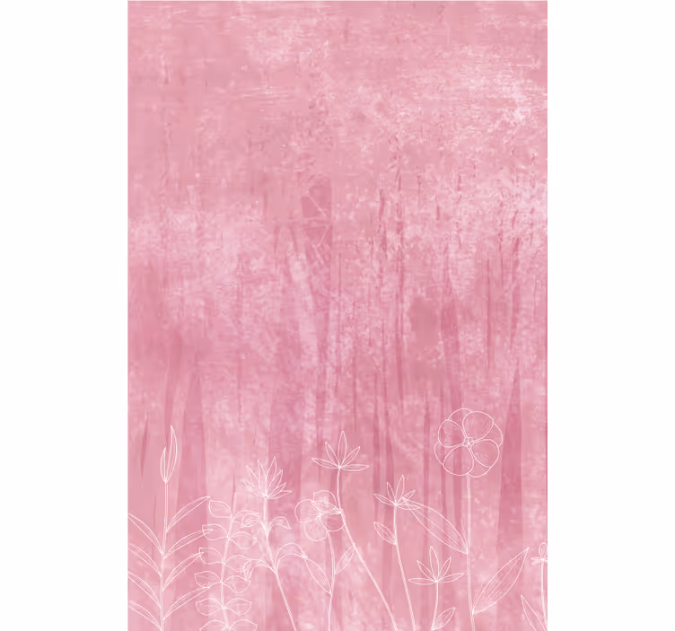 ブラインド 花や植物 フローラルシルエットデザイン - TENSTICKERS