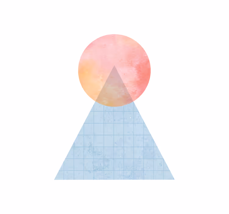 ロール スクリーン オシャレ 幾何学的太陽山 - TENSTICKERS