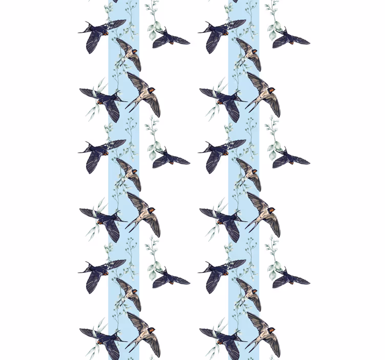 審美的な鳥のブラインド絵画 - TENSTICKERS