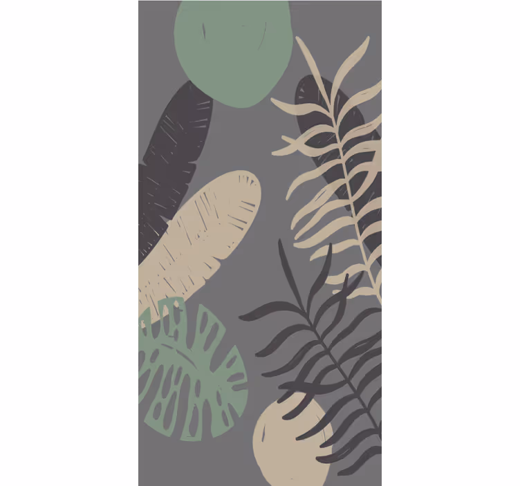 ブラインド 花や植物 トロピカルグリーンパターン - TENSTICKERS