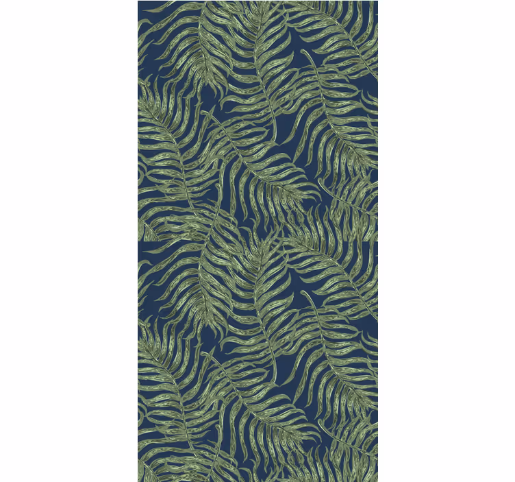 ブラインド 花や植物 豊かなシダ模様 - TENSTICKERS