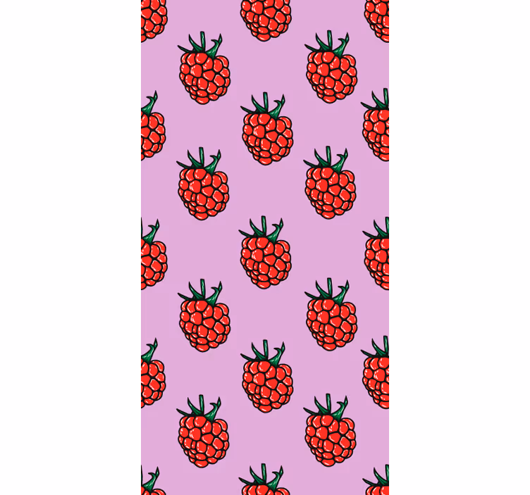 ブラインド 果物と野菜 ラズベリーパターン - TENSTICKERS