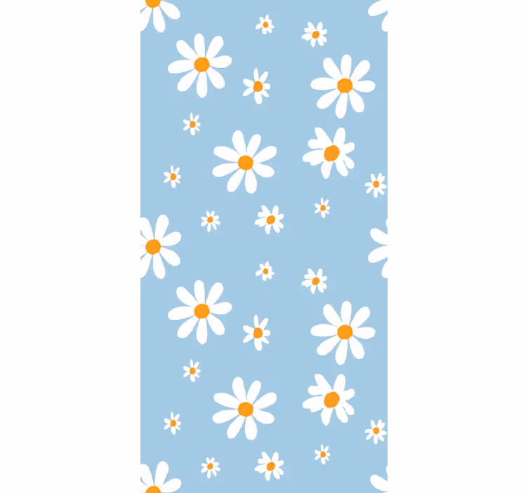 ブラインド 花や植物 繊細なデイジーパターン - TENSTICKERS