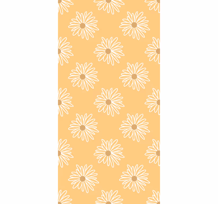 ブラインド 花 イエローデイジーデザイン - TENSTICKERS