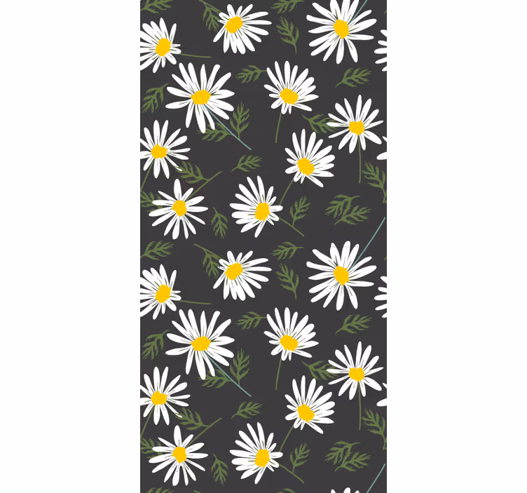 ブラインド 花や植物 デイジーフローラルパターン - TENSTICKERS