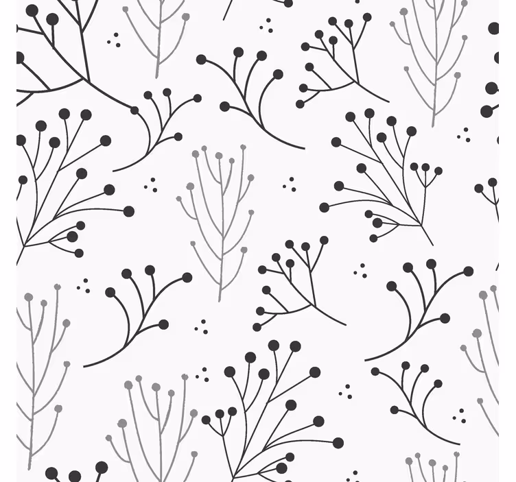 ロール スクリーン オシャレ ミニマリストの花柄 - TENSTICKERS