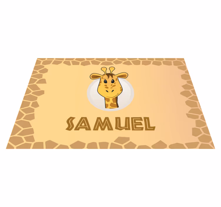 ランチョンマット 子供 キリンキャラクターデザイン - TENSTICKERS