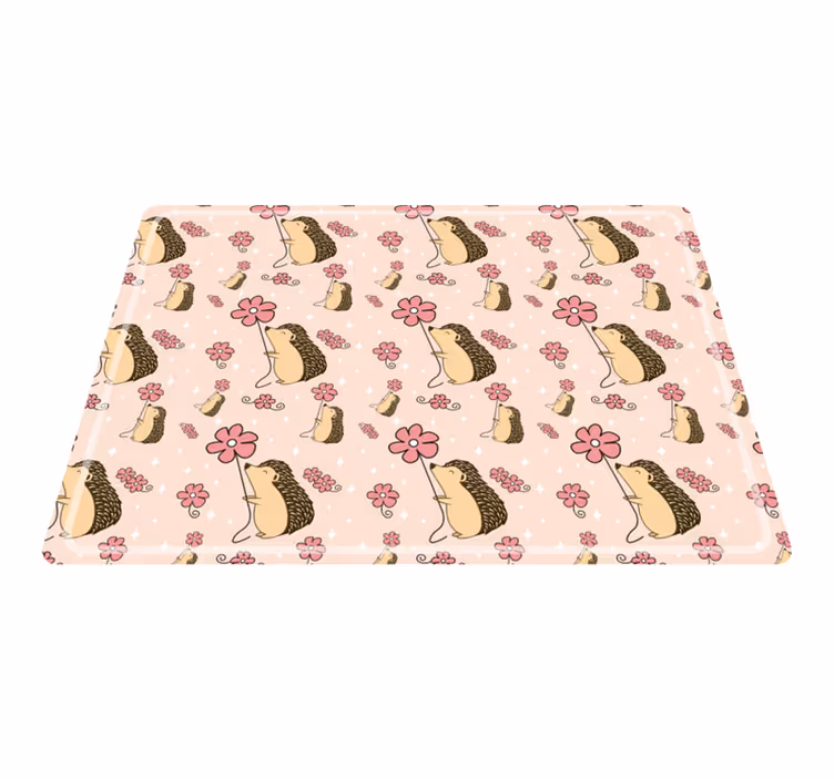 オリジナル ランチョンマット かわいいハリネズミ柄 - TENSTICKERS