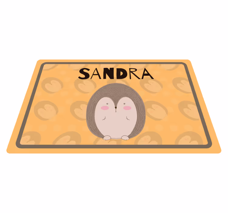 ランチョンマット 子供 かわいいハリネズミのアート - TENSTICKERS
