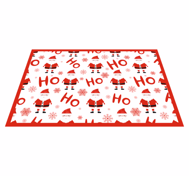 サンタクロースとホホホクリスマスのランチョンマット - TENSTICKERS