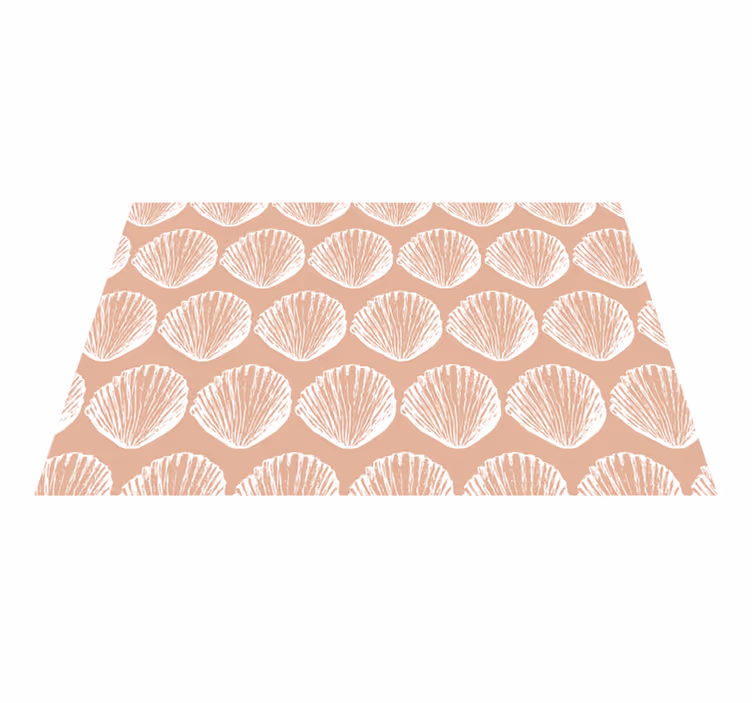 ランチョン マット 柄 シーシェルモチーフパターン - TENSTICKERS