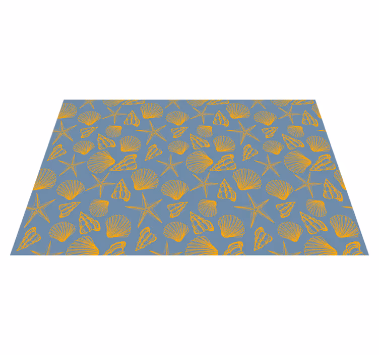 ランチョン マット 柄 シーシェルパターンプレート - TENSTICKERS