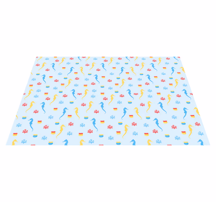 オリジナル ランチョンマット カラフルな水中模様 - TENSTICKERS