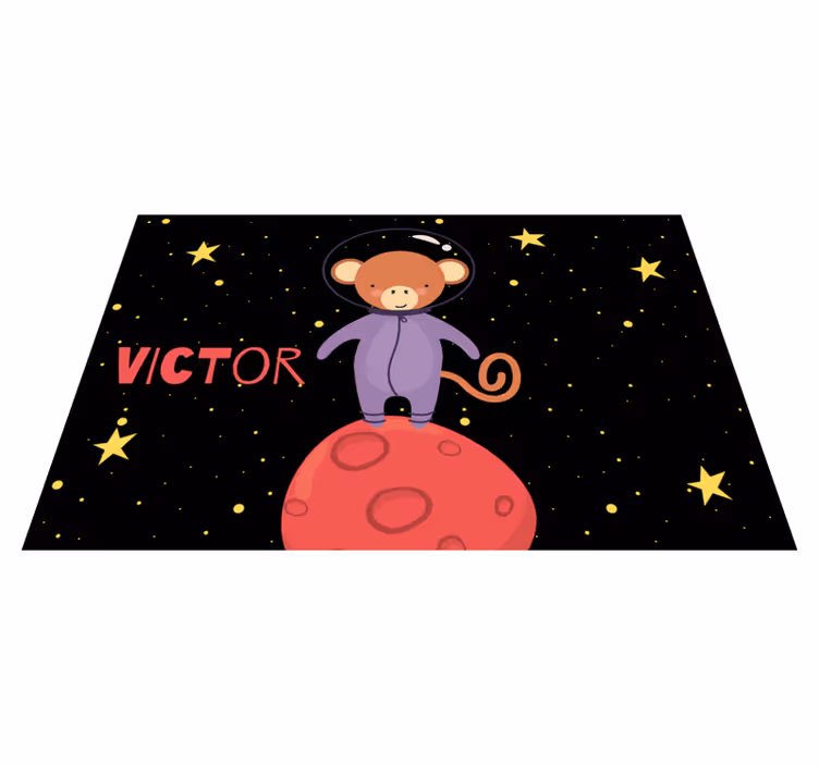 ランチョンマット 子供 宇宙冒険のサル - TENSTICKERS
