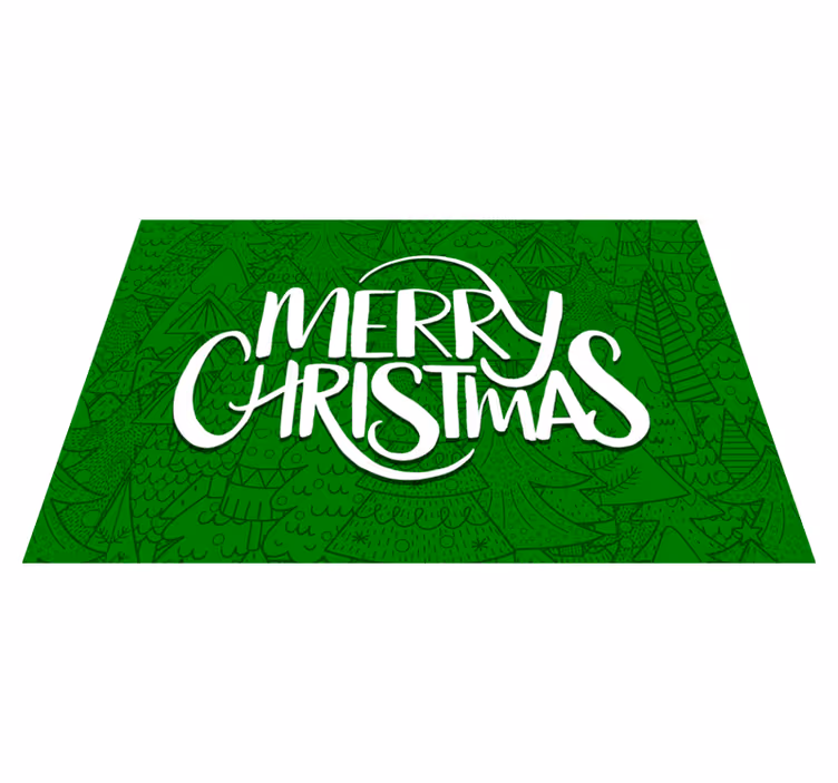 クリスマス ランチョン マット メリー ホリデー グリーティングス - TENSTICKERS