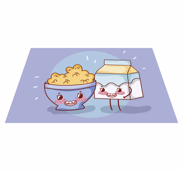 ランチョンマット 子供 おやつの楽しい仲間 - TENSTICKERS