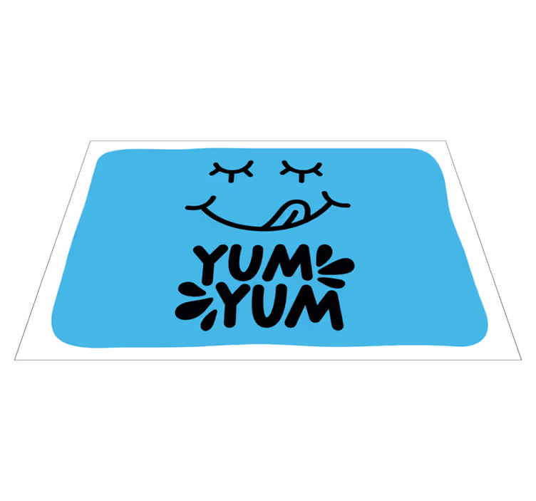Yum 言葉 レタリング ホーム マット - TENSTICKERS