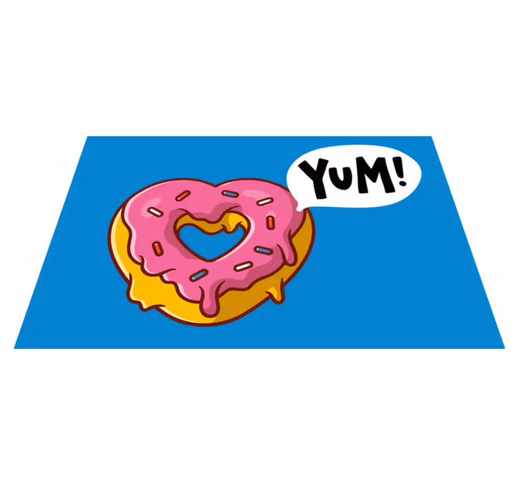 ランチョンマット 子供 ハート型のおやつ - TENSTICKERS