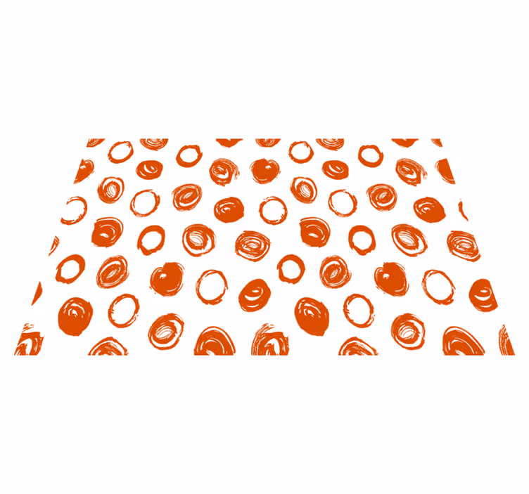 ランチョン マット 柄 サークラーブラシストロークパターン - TENSTICKERS