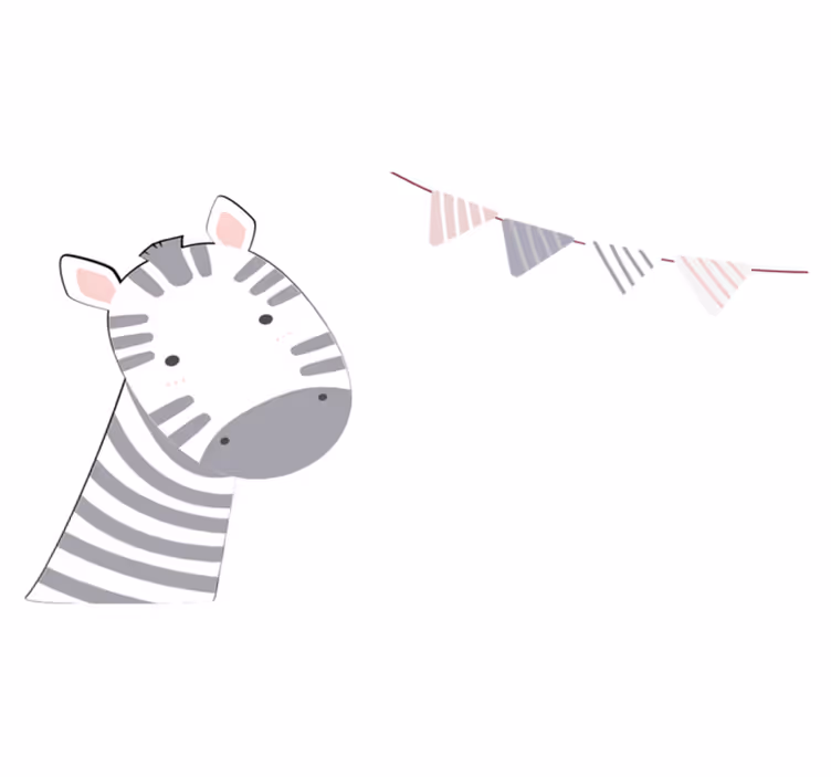 ランチョンマット 子供 ゼブラヘッドイラスト - TENSTICKERS