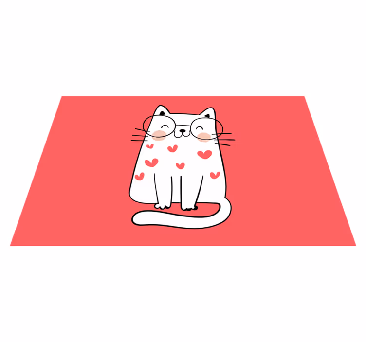 ランチョンマット 子供 かわいい猫キャラクター - TENSTICKERS