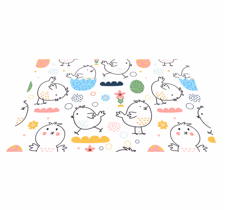 ランチョンマット 子供 かわいい鳥の模様 - TENSTICKERS