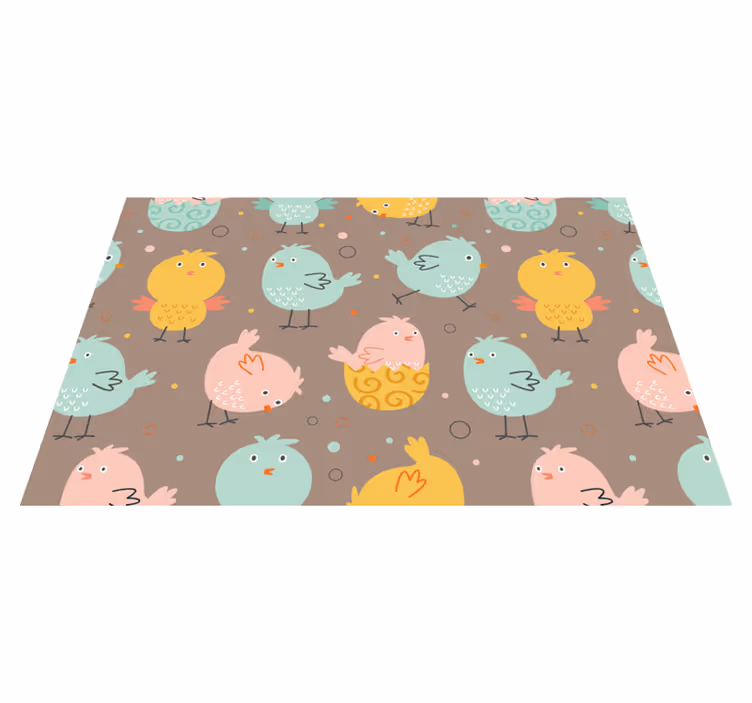 ランチョンマット 子供 鮮やかな鳥のデザイン - TENSTICKERS