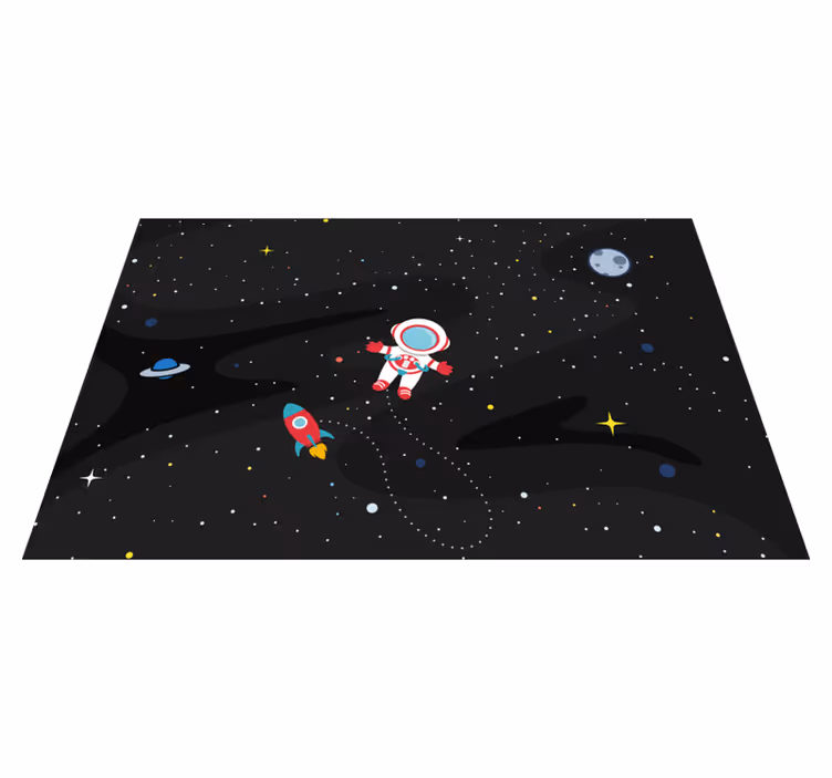 ランチョンマット 子供 宇宙飛行士とロケット - TENSTICKERS