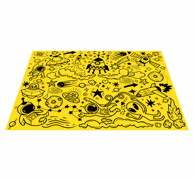 ランチョンマット 子供 宇宙冒険柄 - TENSTICKERS