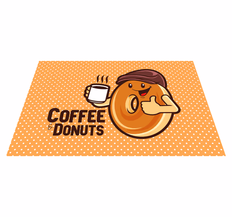 ランチョンマット 子供 ハッピードーナツキャラクター - TENSTICKERS