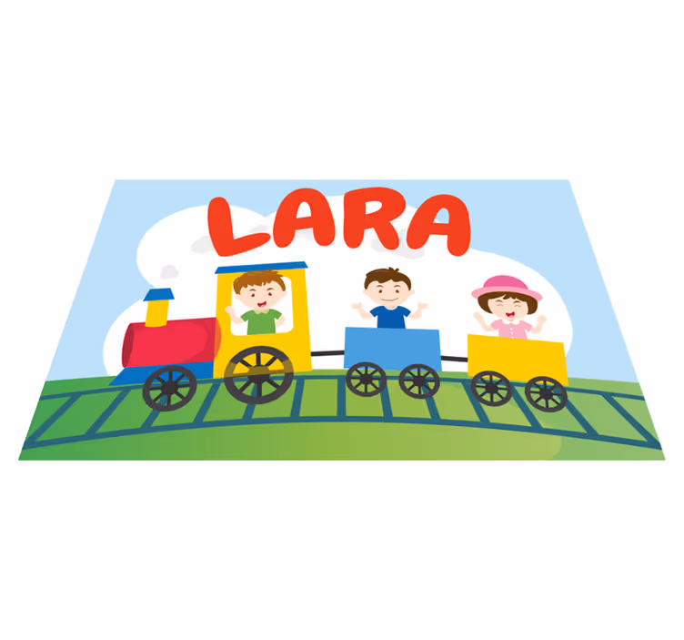 ランチョンマット 子供 子供を train するイラスト - TENSTICKERS
