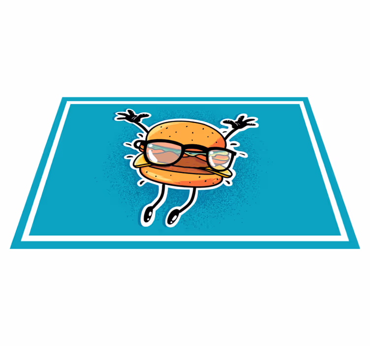 ランチョンマット 子供 ジャンピングハンバーガーキャラクター - TENSTICKERS