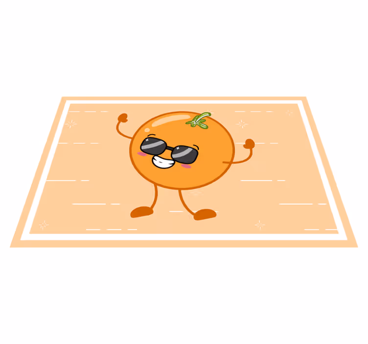 ランチョンマット 子供 オレンジのキャラクター - TENSTICKERS