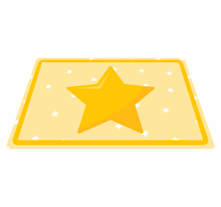 ランチョンマット 子供 カラフルな星型 - TENSTICKERS