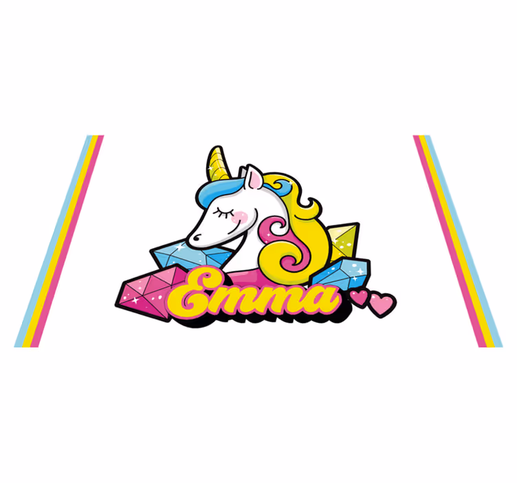ランチョンマット 子供 ユニコーンジェムテーマ - TENSTICKERS