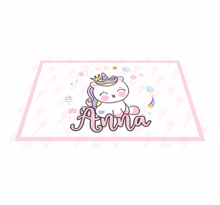 ランチョンマット 子供 可愛いユニコーンのイラスト - TENSTICKERS