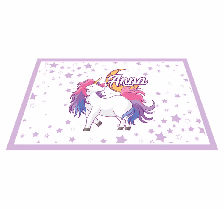 ランチョンマット 子供 ユニコーンと星 - TENSTICKERS