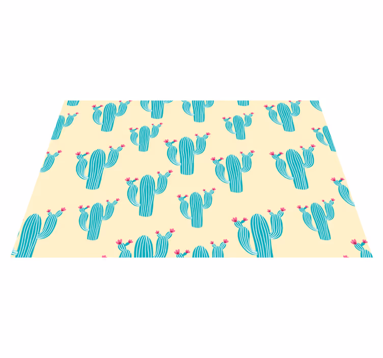オリジナル ランチョンマット サボテン柄の喜び - TENSTICKERS