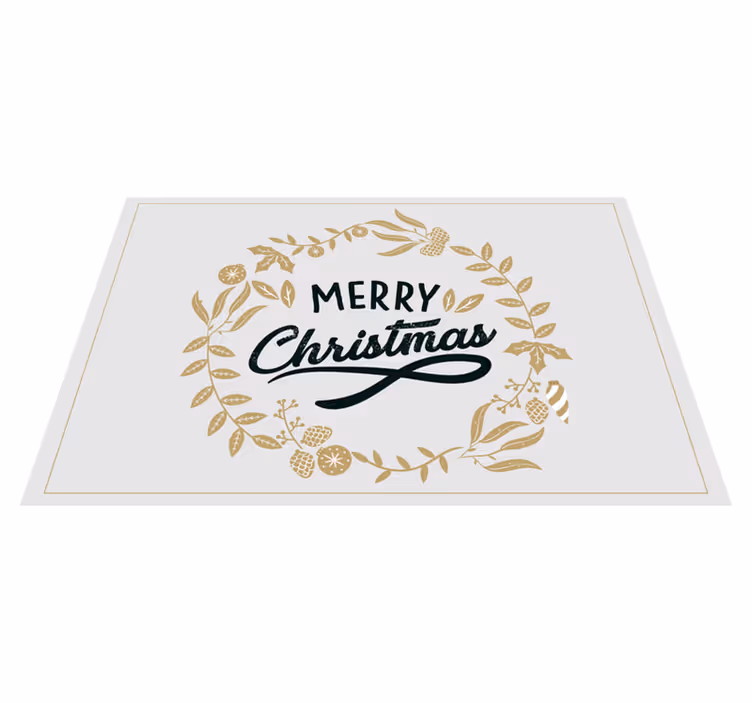 クリスマス ランチョン マット メリークリスマスリース - TENSTICKERS
