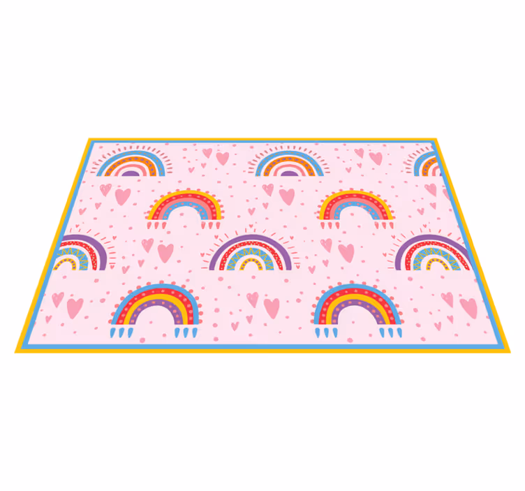 ランチョンマット 子供 鮮やかな虹のデザイン - TENSTICKERS