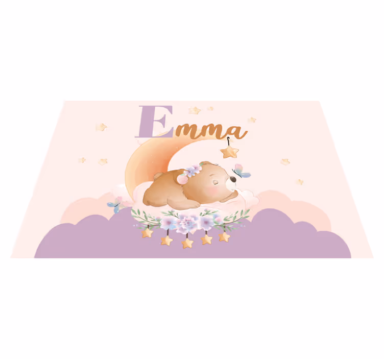 ランチョンマット 子供 星のある眠るクマ - TENSTICKERS