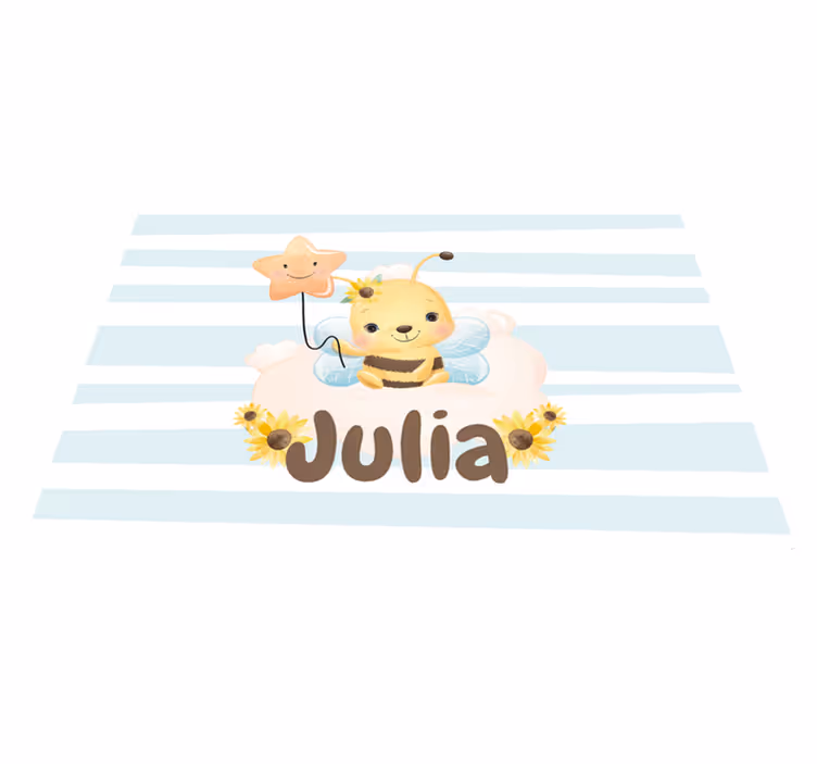 ランチョンマット 子供 かわいいミツバチキャラクター - TENSTICKERS