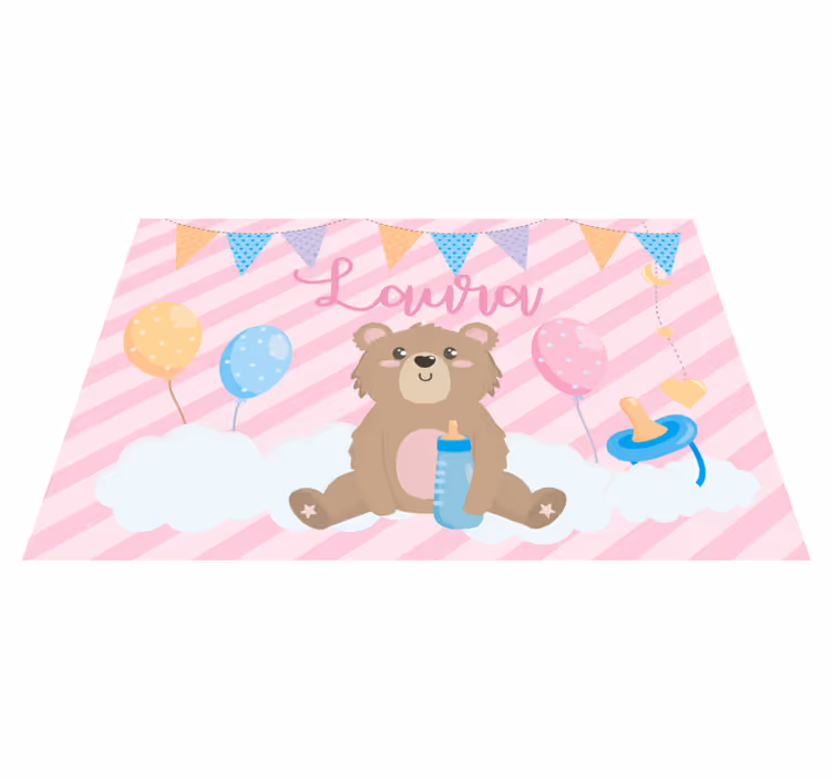 ランチョンマット 子供 かわいいクマのバルーン - TENSTICKERS