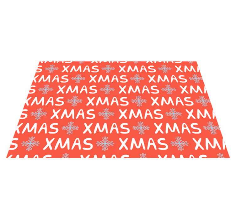 クリスマス ランチョン マット おしゃれな赤いxmas柄 - TENSTICKERS