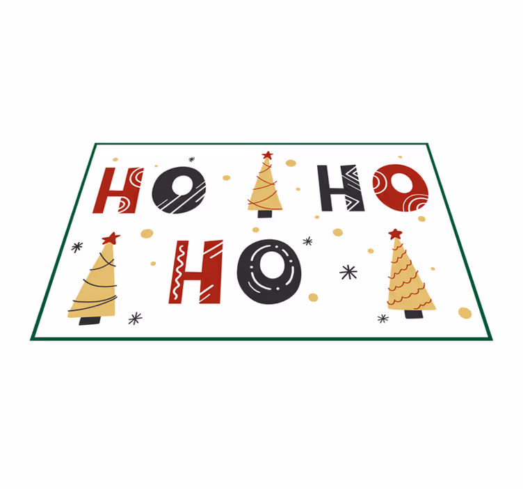 クリスマス ランチョン マット ホリデーツリーパターン - TENSTICKERS