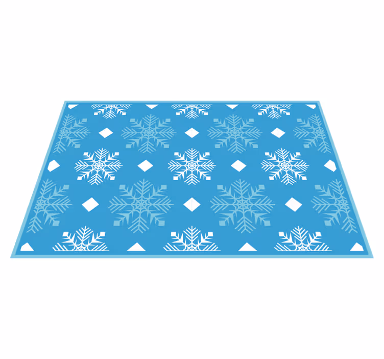 クリスマス ランチョン マット 雪の結晶模様背景 - TENSTICKERS